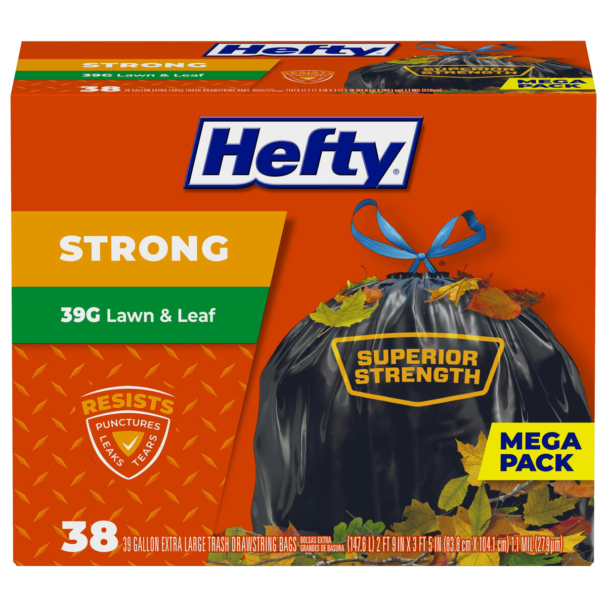 39 Gallon Black Heavy Duty Trash Bags Y231