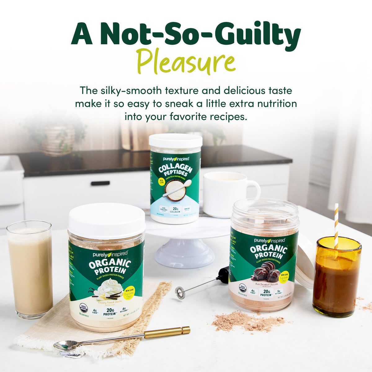 Plant-Based Protein Powder Creamy French Vanilla J7445