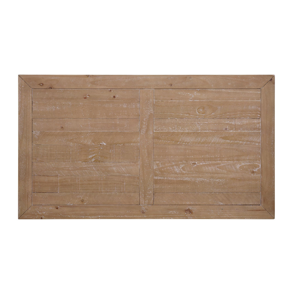 Solid Wood Coffee Table, Black and Driftwood G7424