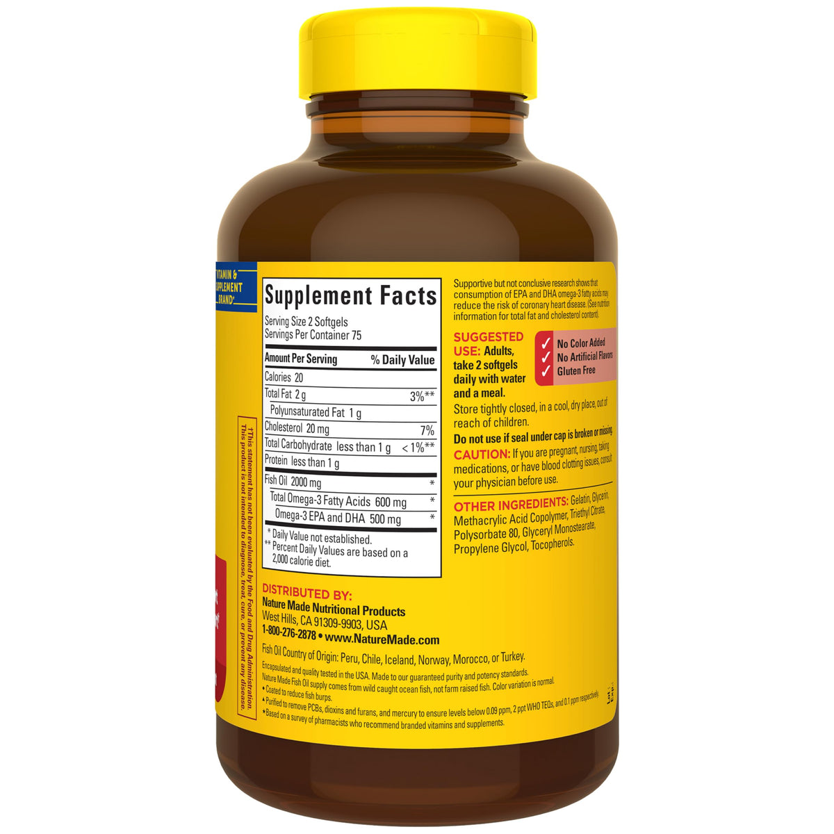 Fish Oil Omega 3 1000mg Softgels Z211