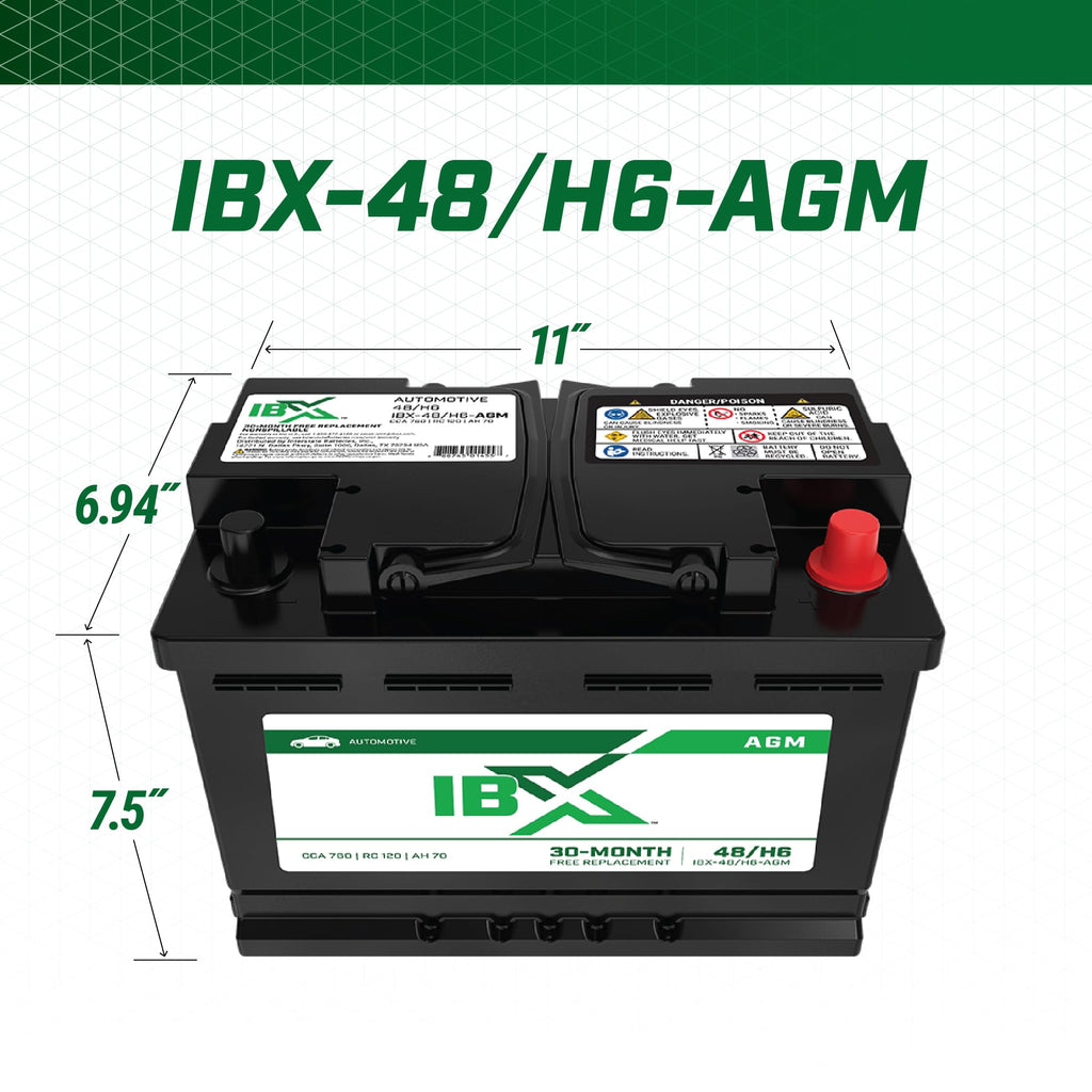 12V 70Ah Group H6 AGM Car Battery C195107