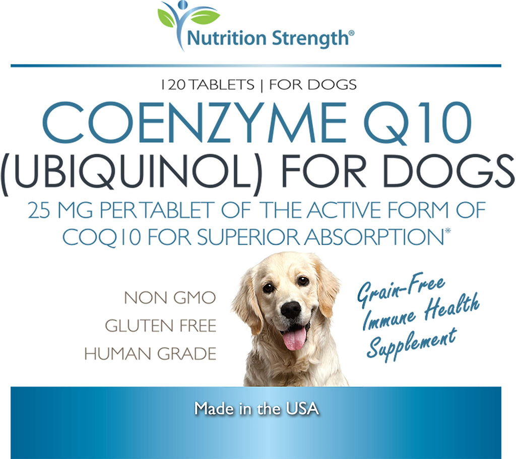 Coenzyme Q10 for Dogs Grain-Free Supplement, 120 Chewable Tablets Q246184
