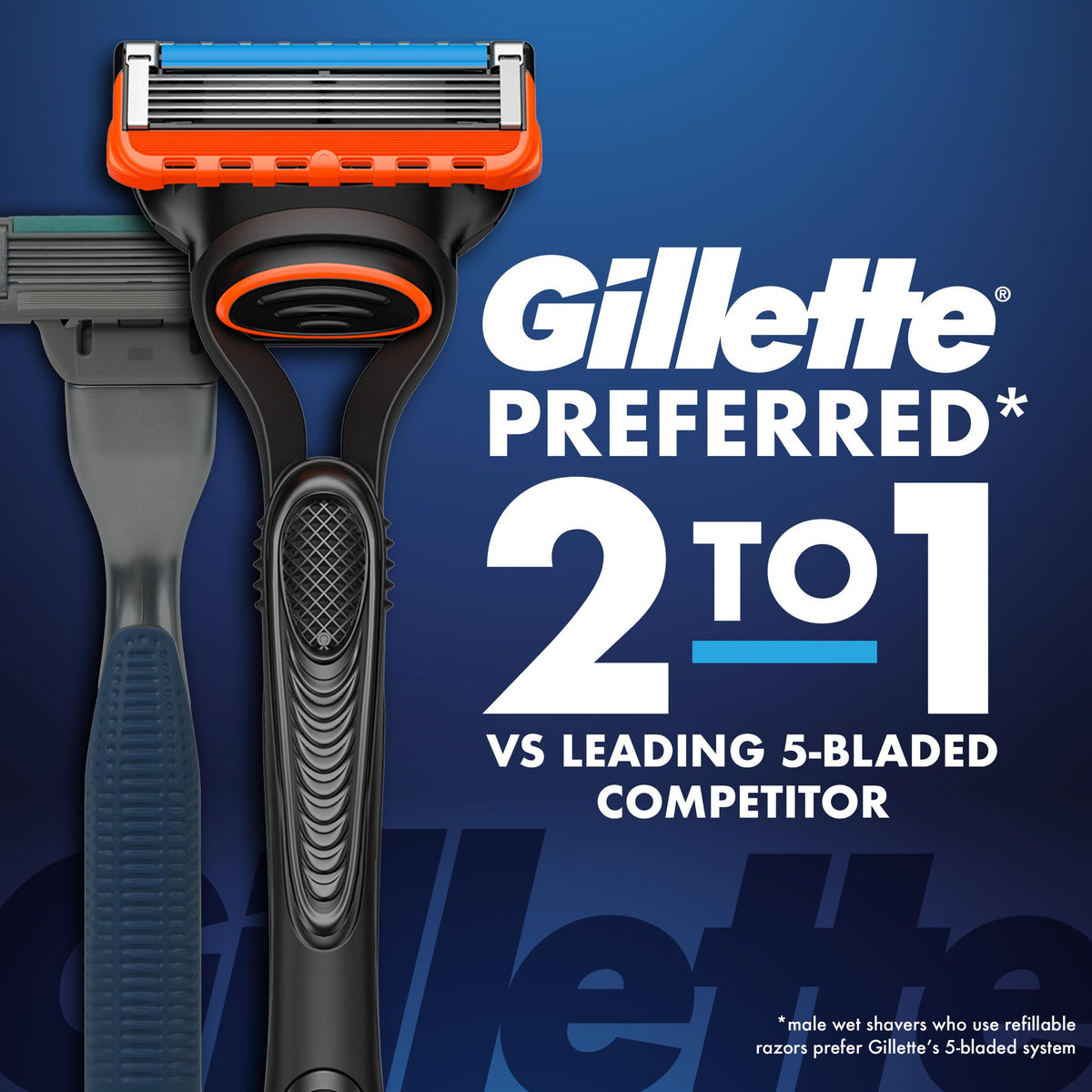 5-Blade Razor Refills with Precision Trimmer, 6 Count D3378