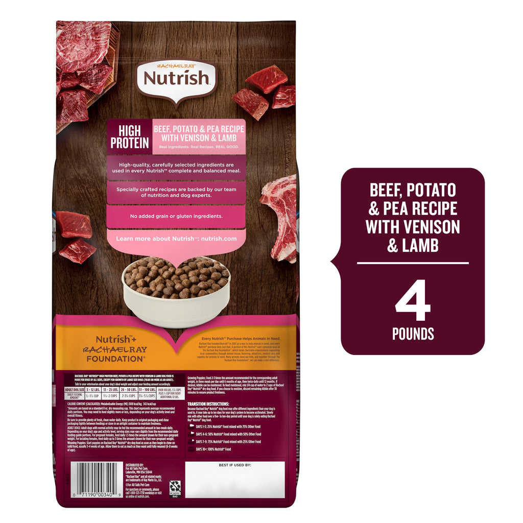 High Protein Dry Dog Food 4 lb. Bag A448
