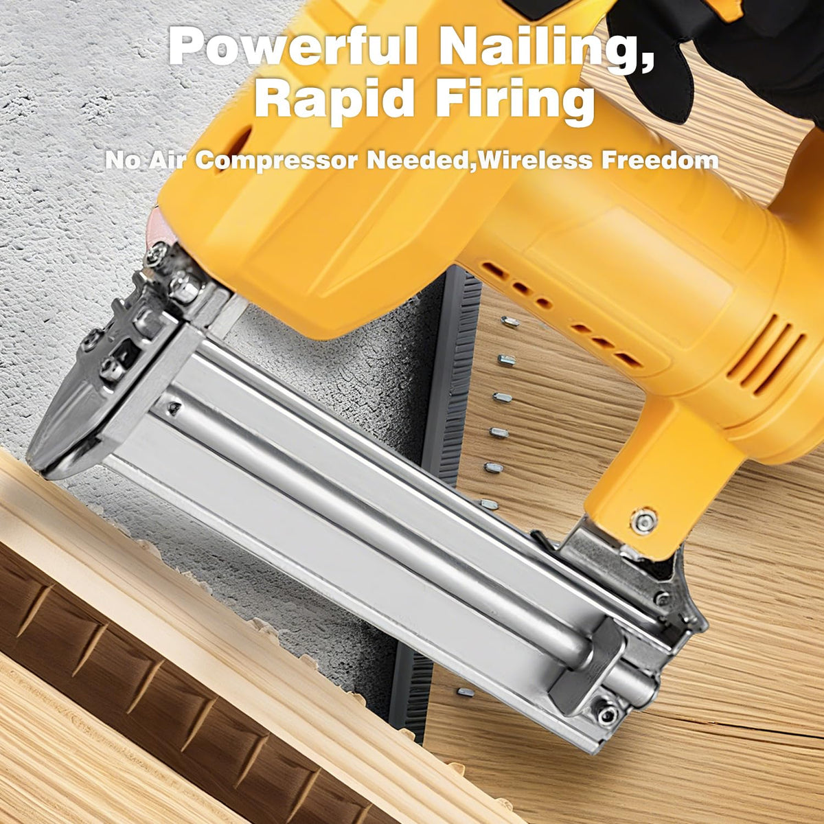 2 in 1 Cordless Brad Nailer 18 Gauge Electric Nail Gun Q917815
