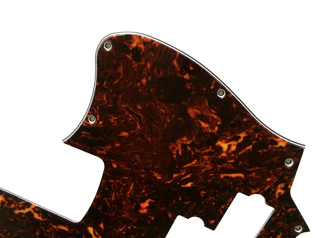 4 Ply Brown Tortoise Short Scale Guitar Pickguard Q295