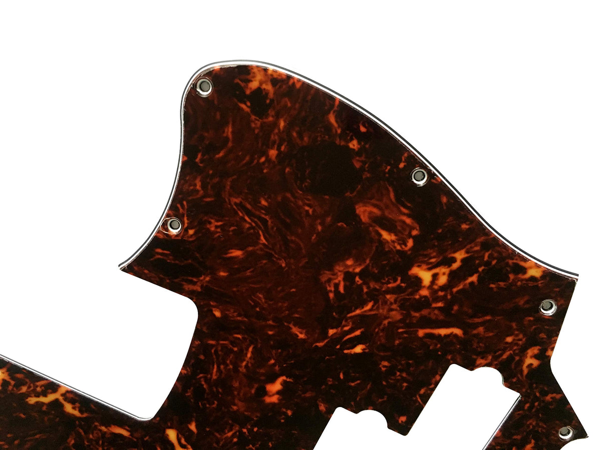 4 Ply Brown Tortoise Short Scale Guitar Pickguard Q295