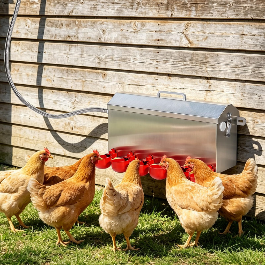 1.5 Gallon Metal Automatic Chicken Waterer T22813