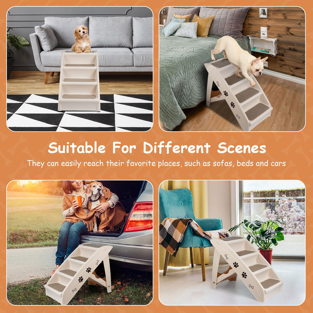 4-Step Non-Slip Dog Stairs V400704