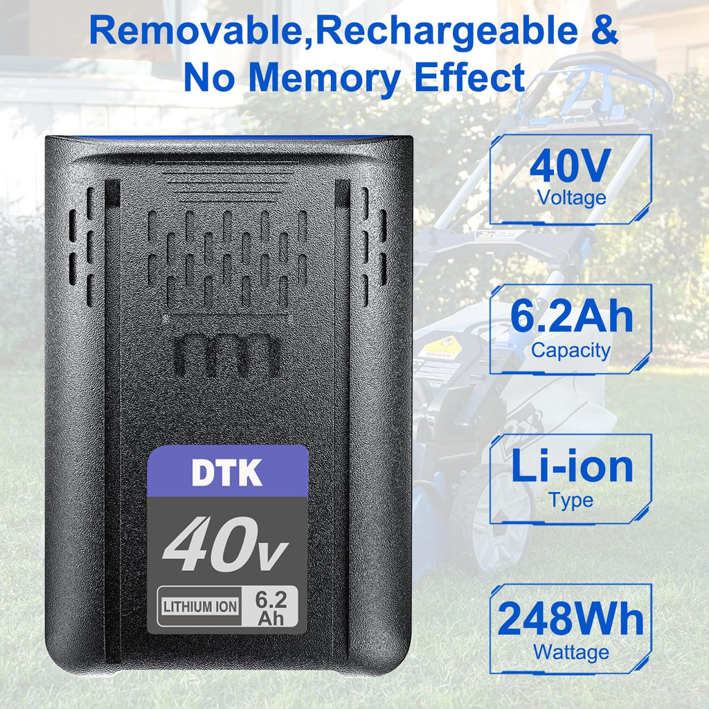 40V 6200mAh Cordless Power Tool Battery P76222