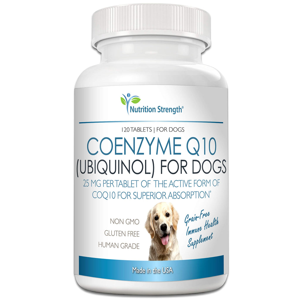 Coenzyme Q10 for Dogs Grain-Free Supplement, 120 Chewable Tablets Q246184