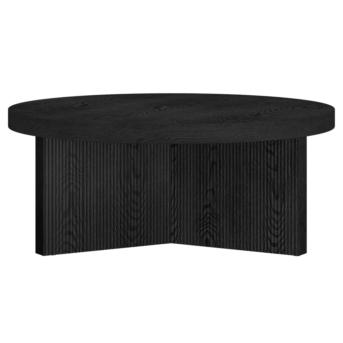 36" Scandinavian Fluted Coffee Table C1171