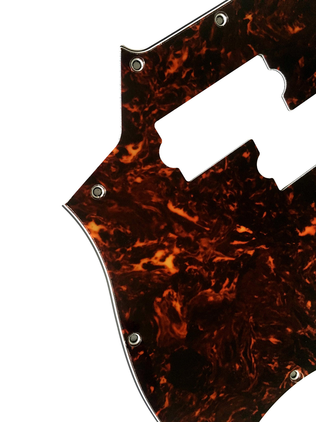 4 Ply Brown Tortoise Short Scale Guitar Pickguard Q295