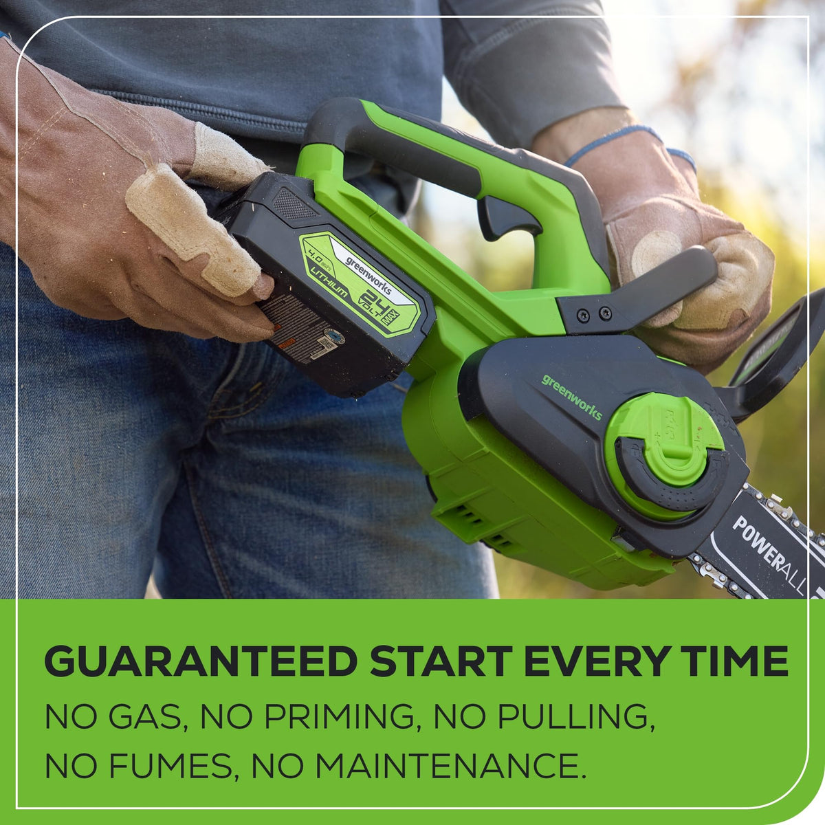 24V 12 in Cordless Electric Chainsaw L93920
