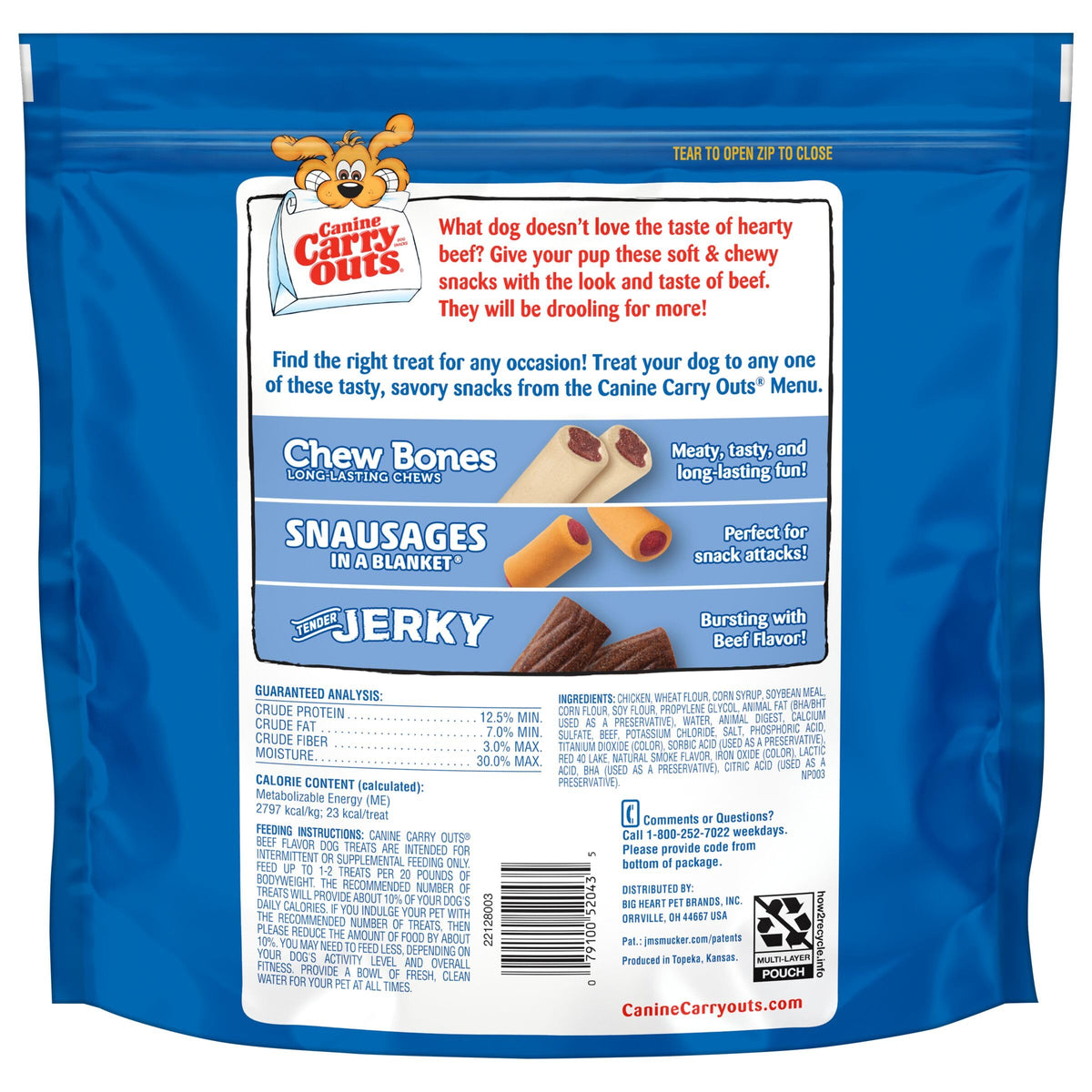 Beef Flavor Dog Treats 47 Ounce Bag M2339