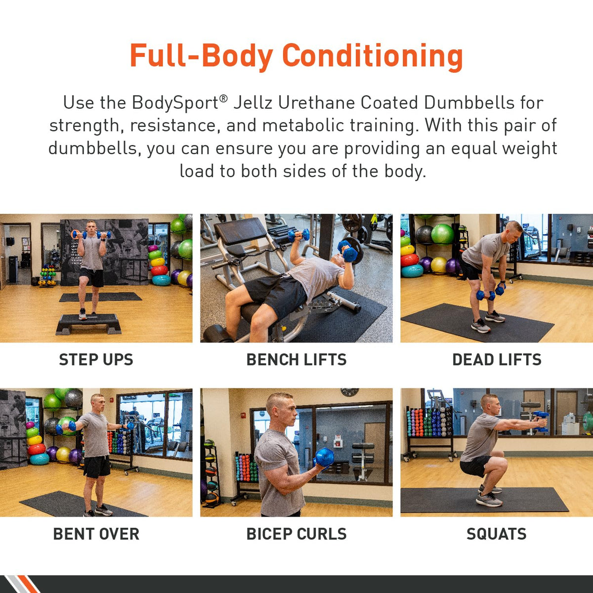 Urethane Aerobic Dumbbells Pair U513