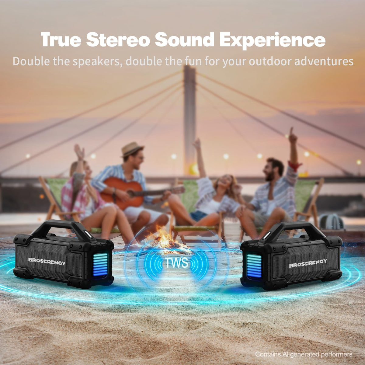 Black Portable Water Resistant Bluetooth Speaker J949