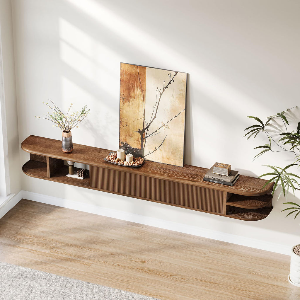71" Solid Wood Floating TV Stand I280328