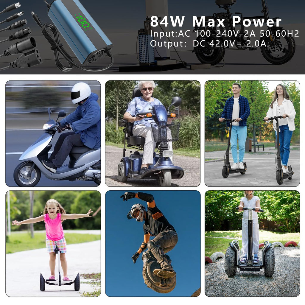 54.6V 3A Electric Scooter Charger 6 in 1 Plugs B76843