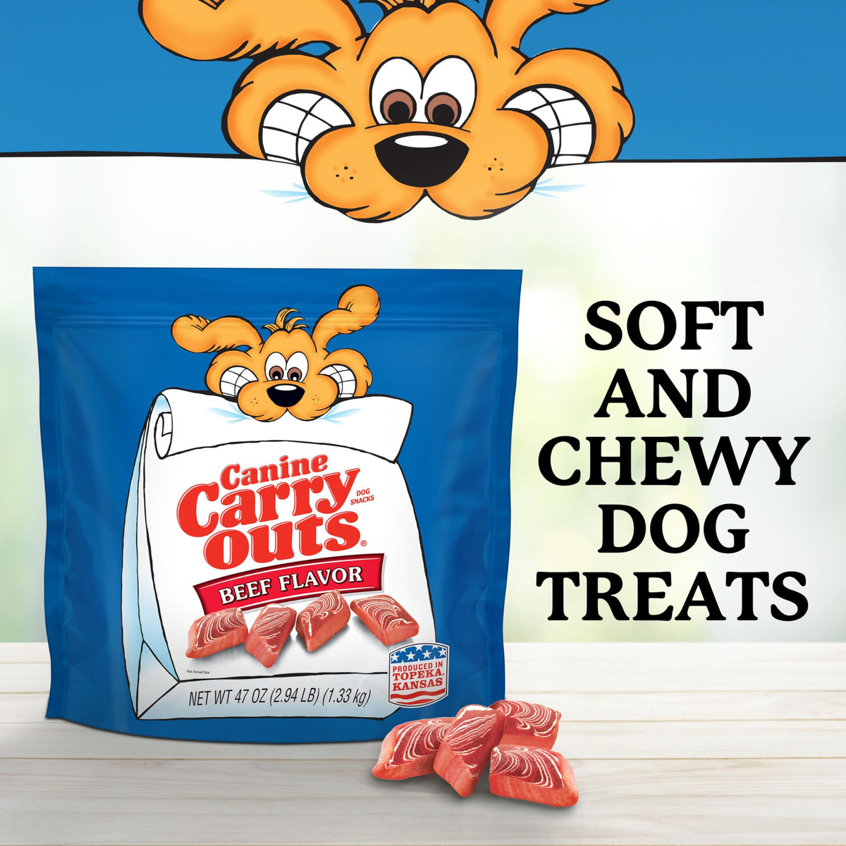 Beef Flavor Dog Treats 47 Ounce Bag M2339
