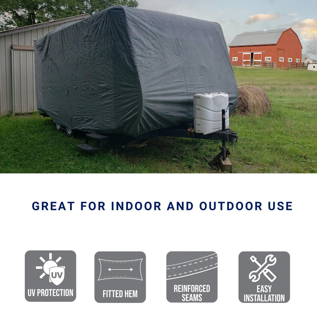 Water-Resistant Travel Trailer Cover 18'-20' P14249