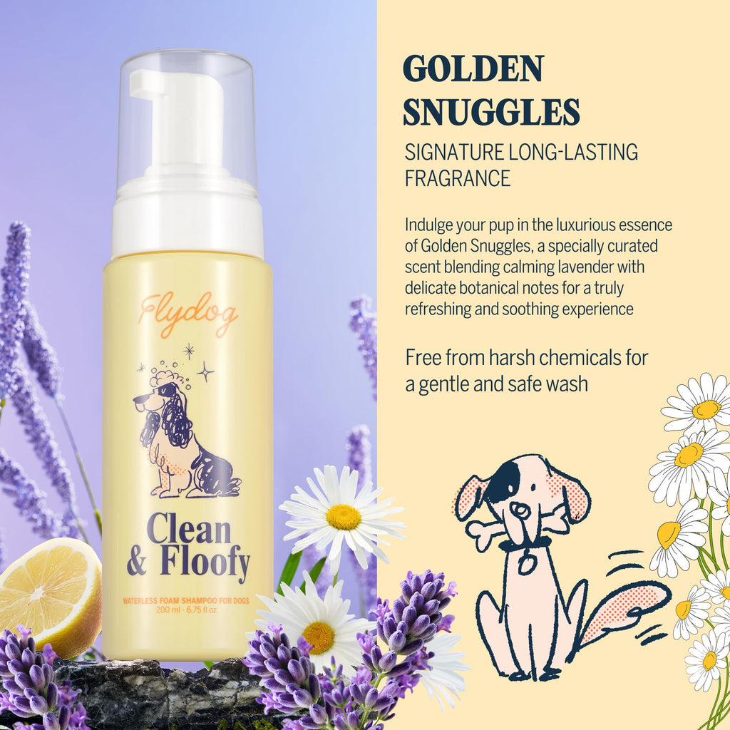 Dry Dog Shampoo with Glove No Rinse Spray Foam Z79895