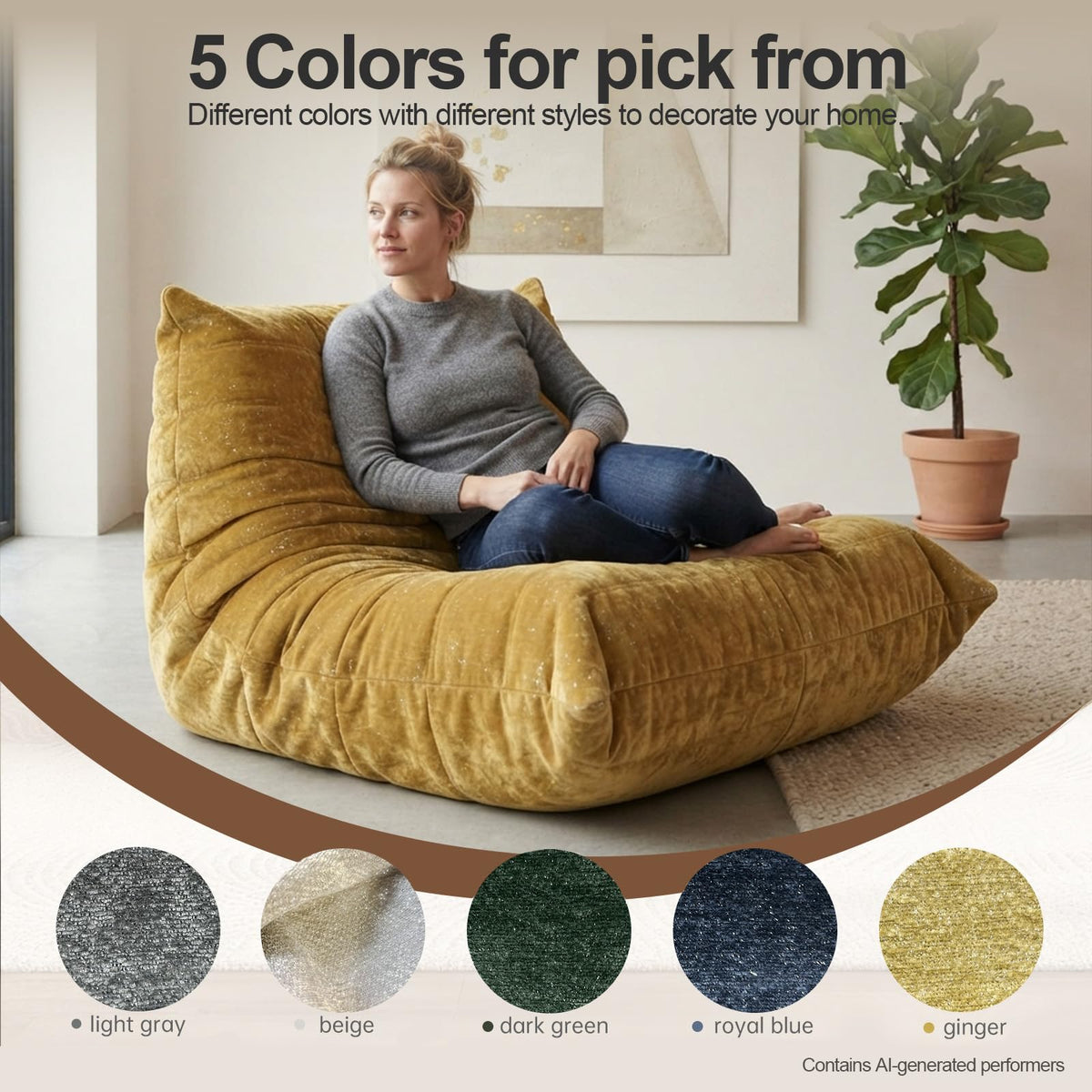 Large Bean Bag Chairs with Filler I30731