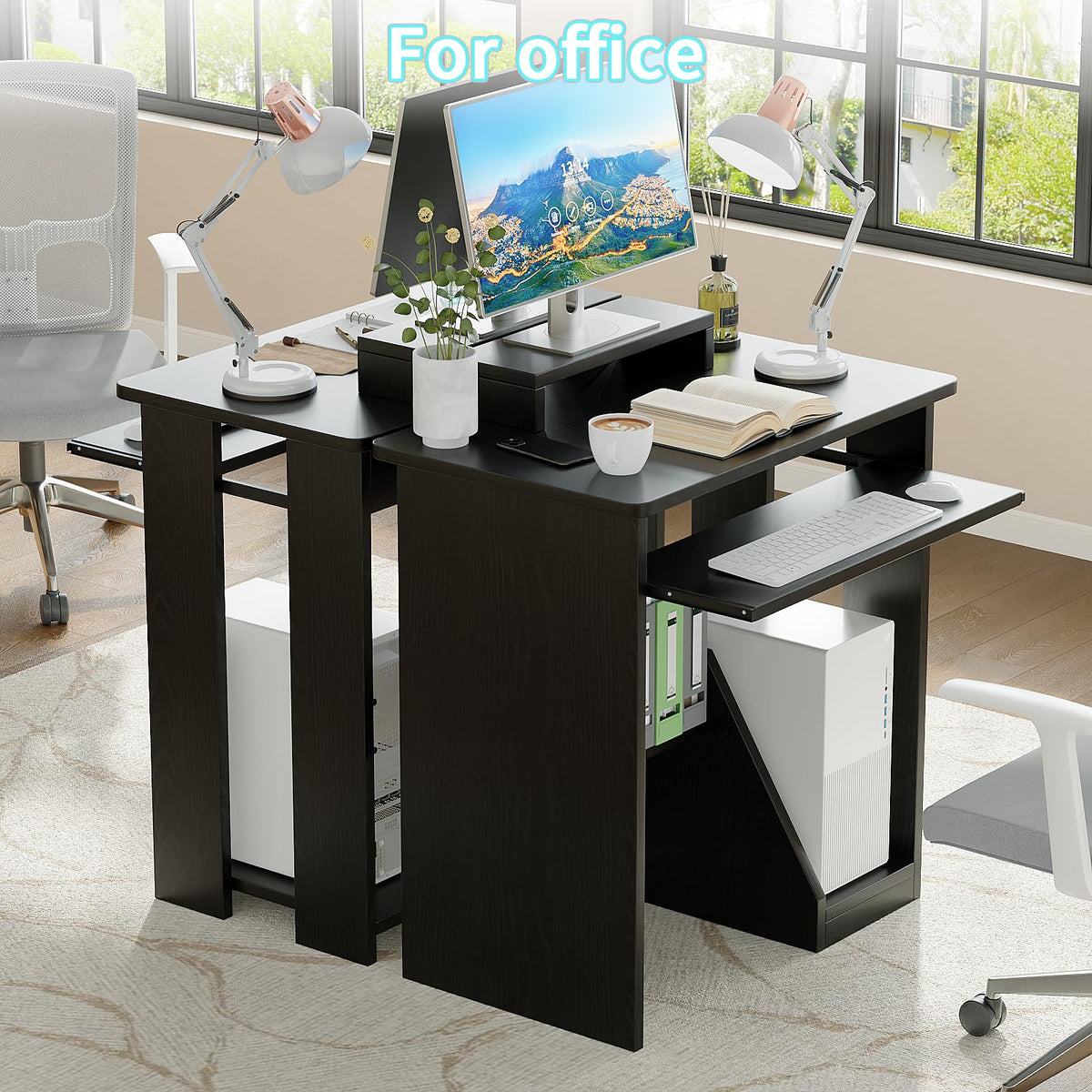30 Inch Computer Desk with Keyboard Tray B600687