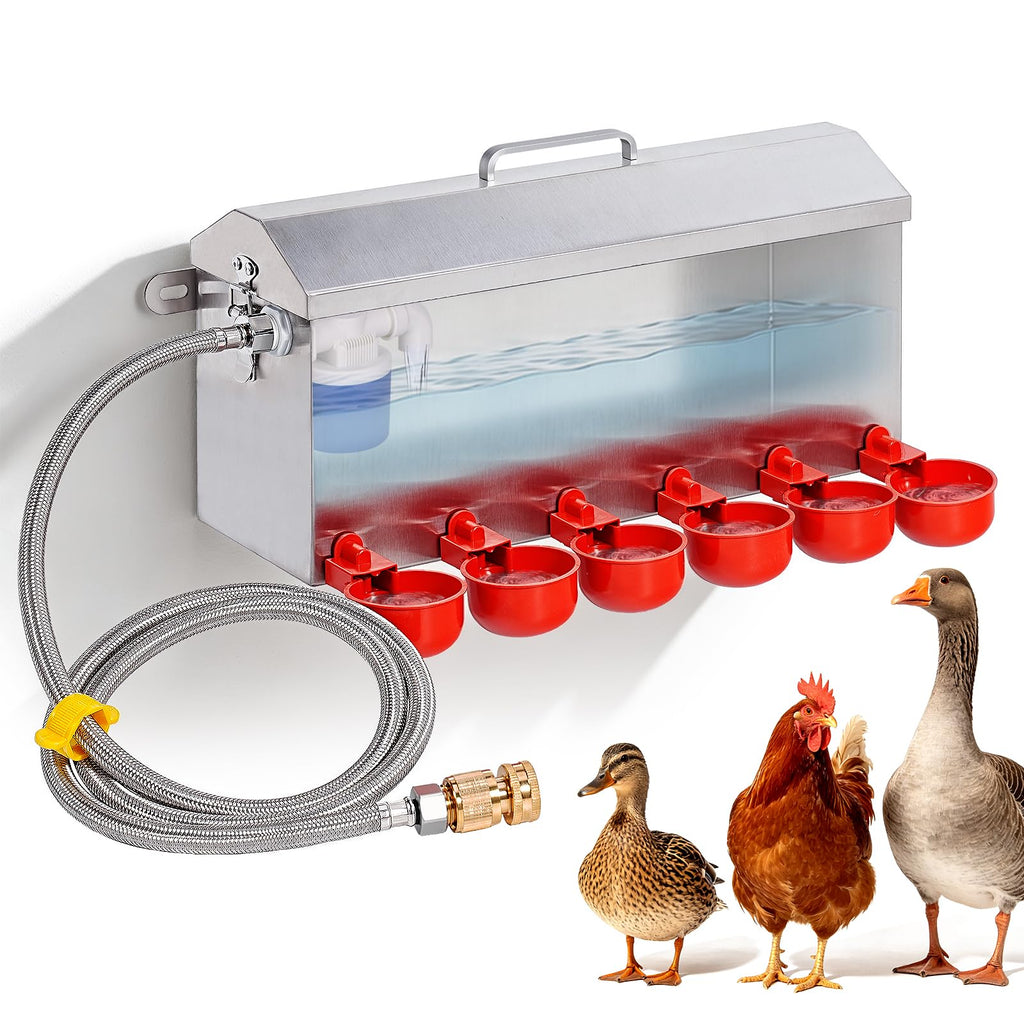 1.5 Gallon Metal Automatic Chicken Waterer T22813