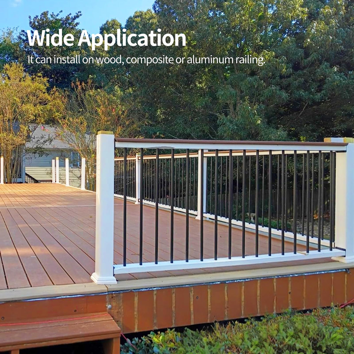 101 Pack 26" x 3/4" Black Round Aluminum Balusters A705555