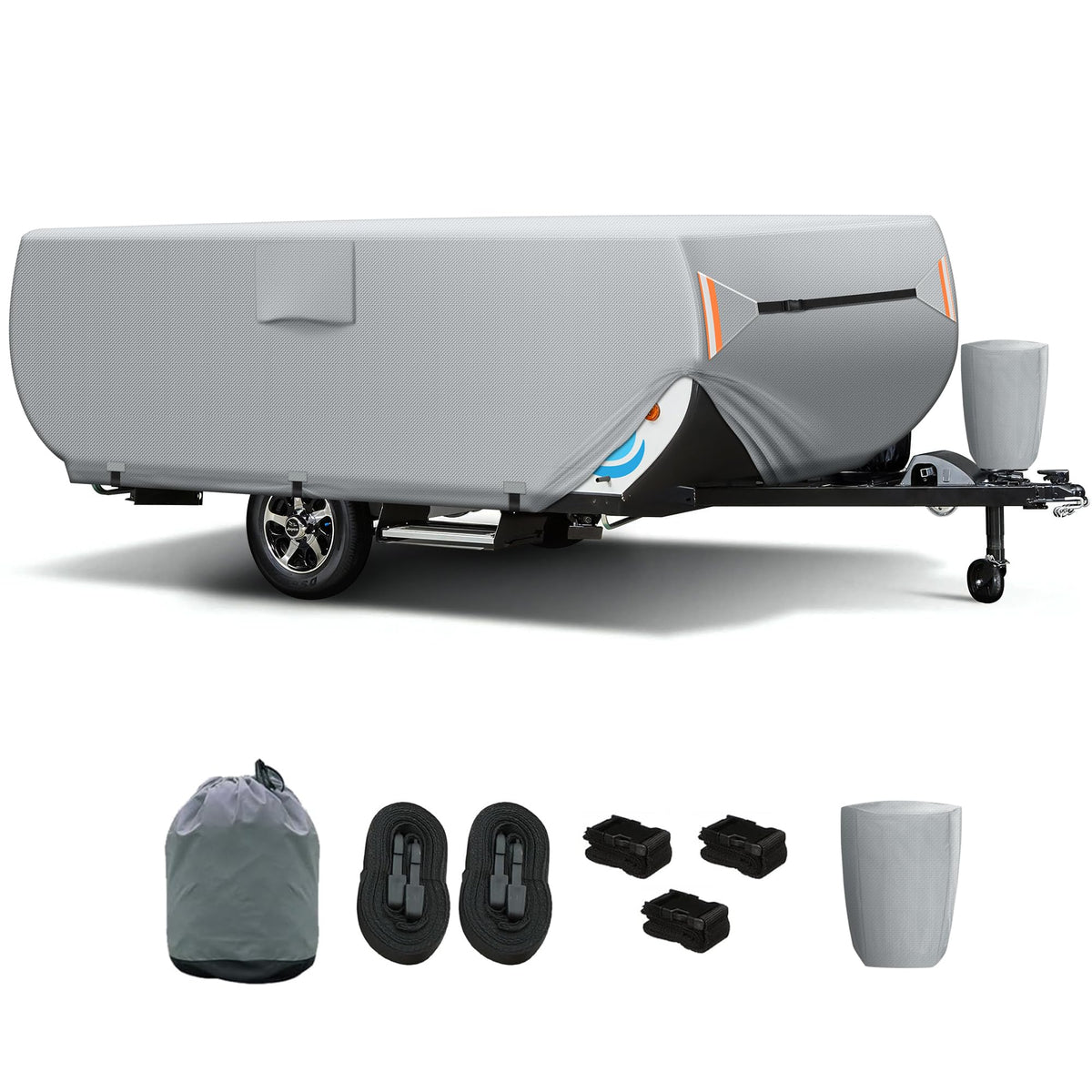 7 Layers Ripstop Waterproof Pop Up Camper Cover Fits 14' - 16' Trailers J5842