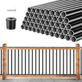 101 Pack 26" x 3/4" Black Round Aluminum Balusters A705555