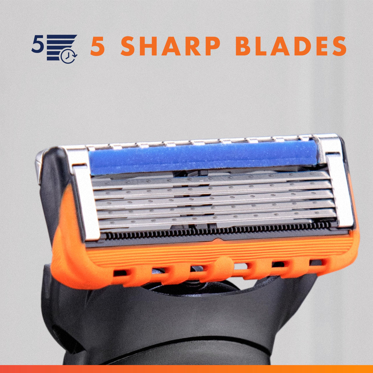 5-Blade Razor Refills with Precision Trimmer, 6 Count D3378