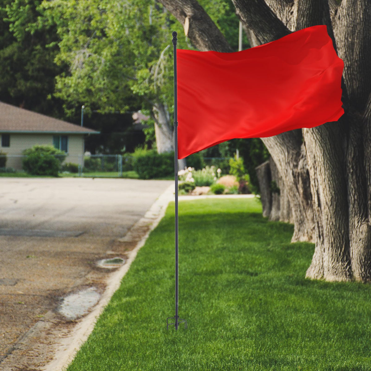 Stainless Steel Flag Pole Holder with 5 Prongs S452