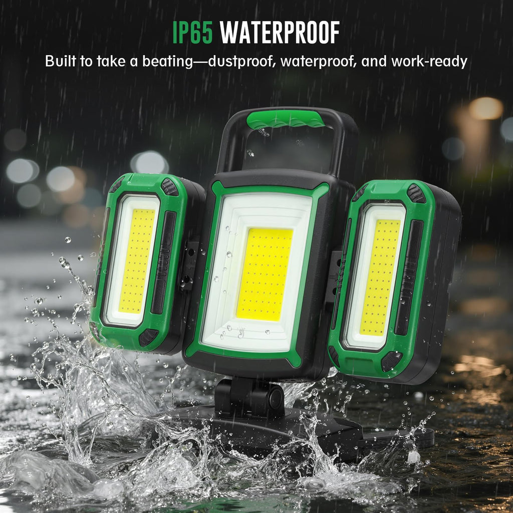 50W 5000LM Rechargeable Magnetic LED Work Light R8926
