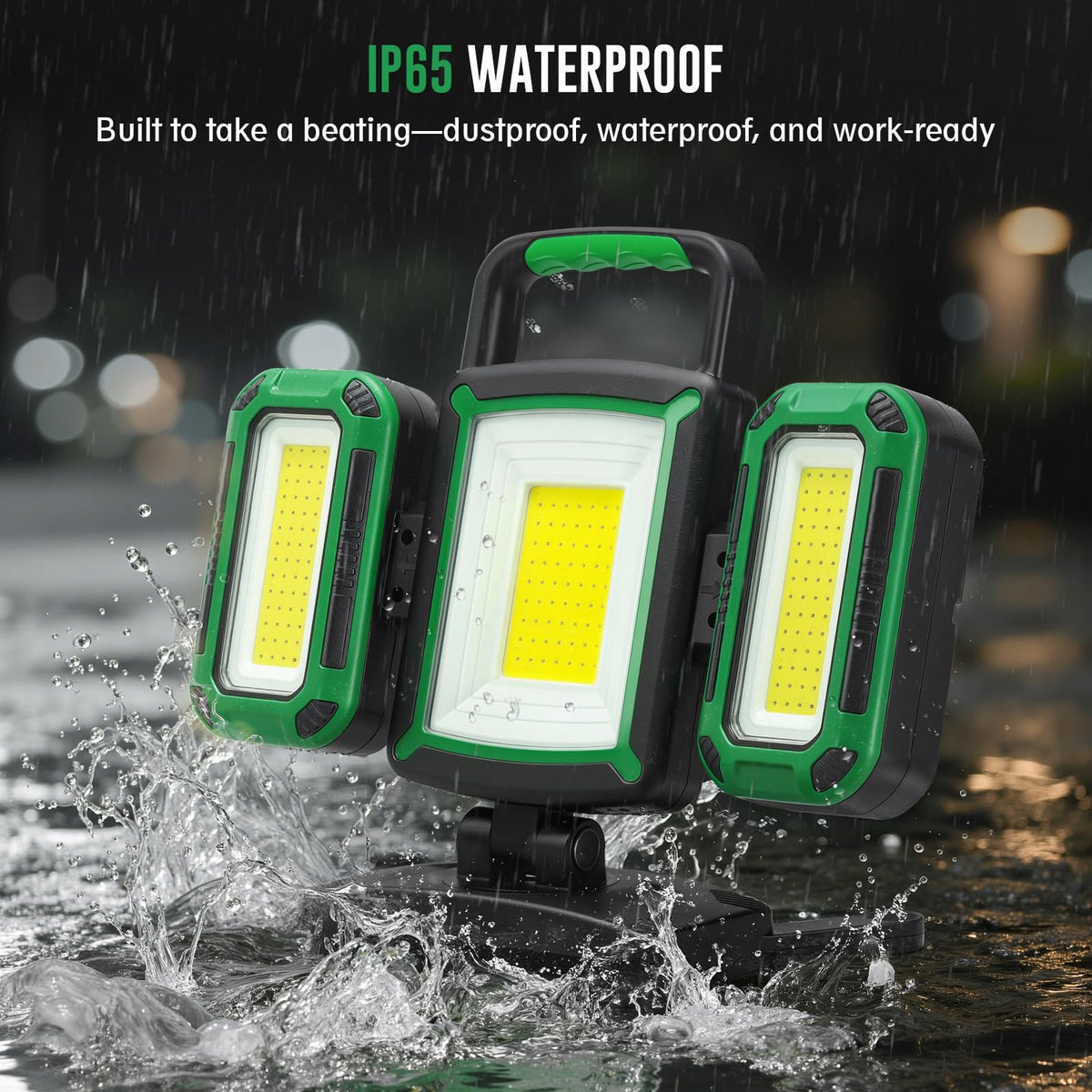 50W 5000LM Rechargeable Magnetic LED Work Light R8926