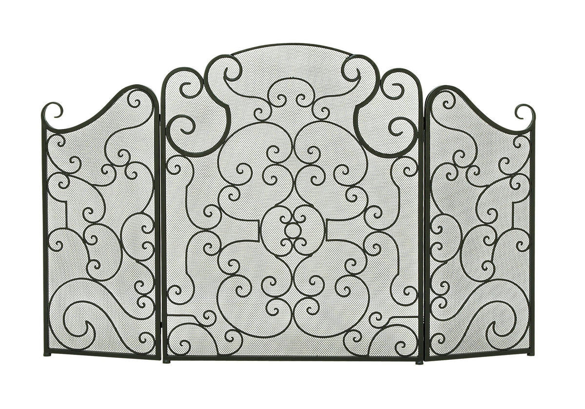 Metal 3 Panel Fireplace Screen Z190195