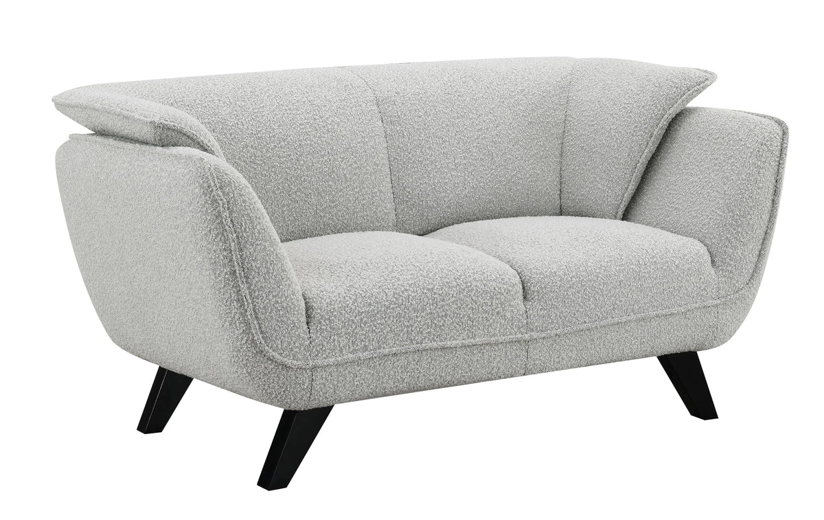 Light Gray Upholstered Loveseat R525041