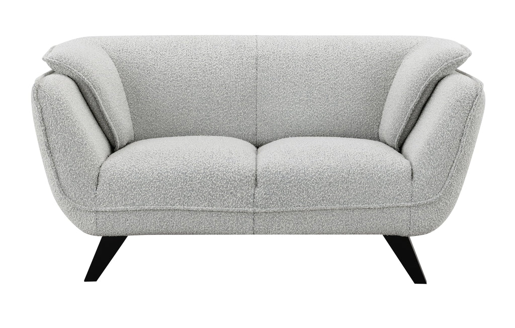Light Gray Upholstered Loveseat R525041