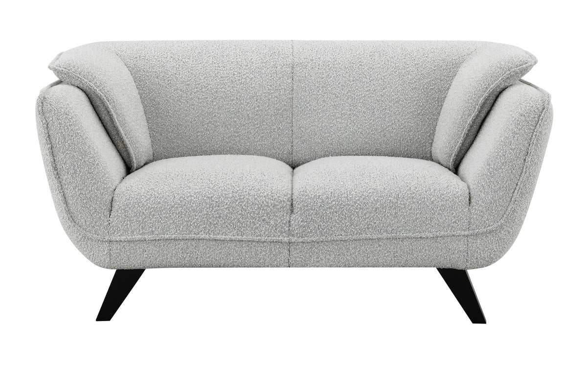 Light Gray Upholstered Loveseat R525041