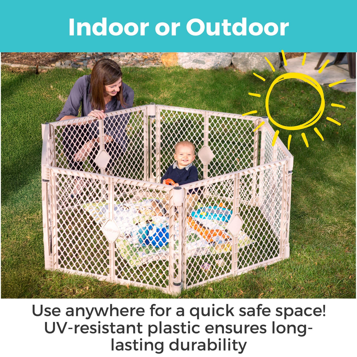 6-Panel Baby Playard Q5096