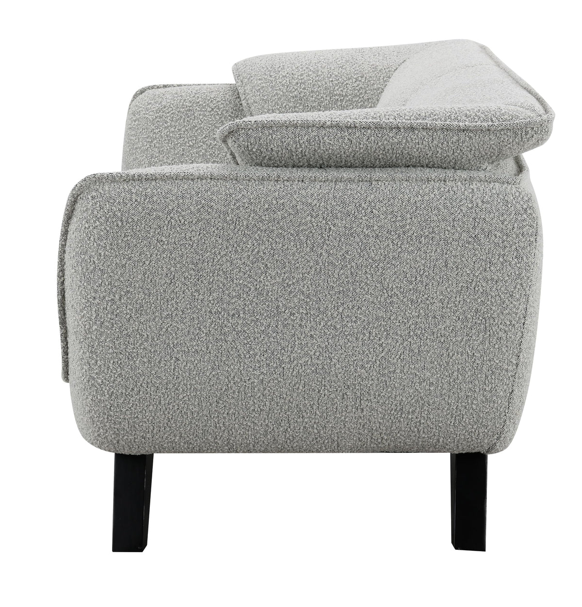 Light Gray Upholstered Loveseat R525041