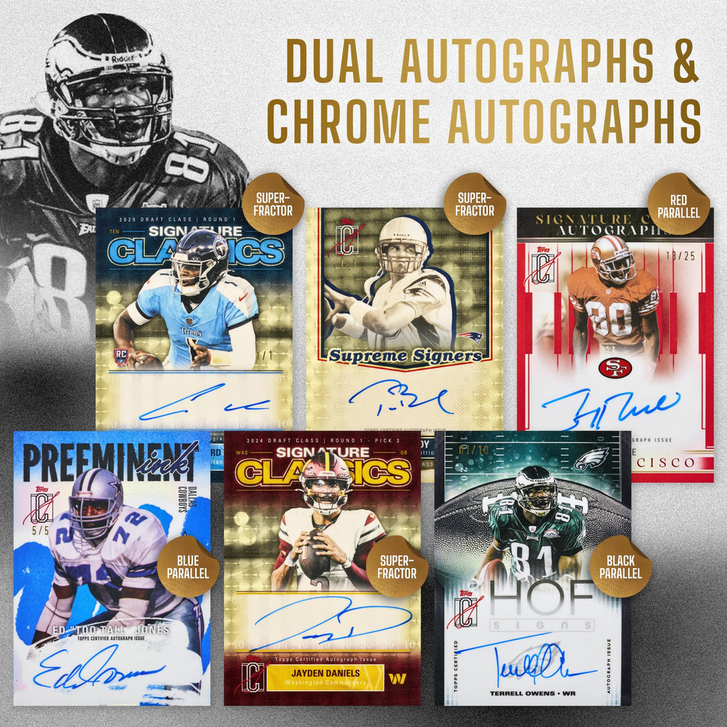 2025 Topps NFL Signature Class Football Value Box T21001