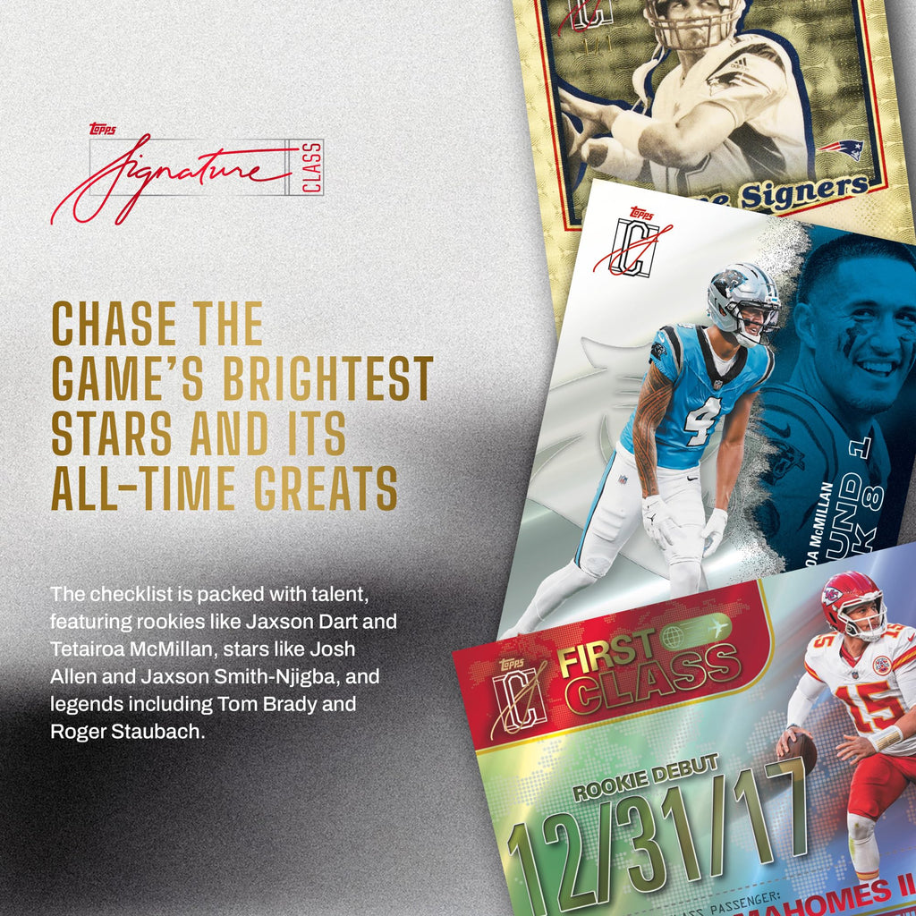 2025 Topps NFL Signature Class Football Value Box T21001
