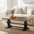Solid Wood Coffee Table, Black and Driftwood G7424