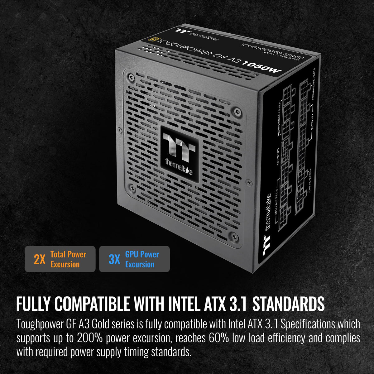 1050W 80+ Gold ATX 3.1 Power Supply K501