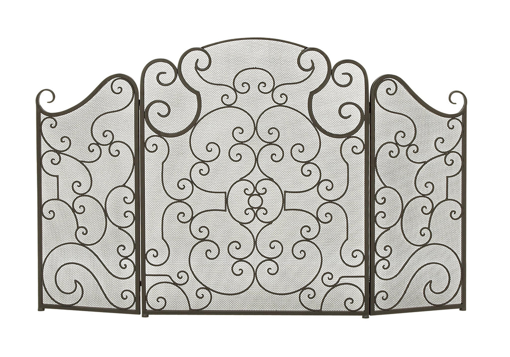 Metal 3 Panel Fireplace Screen Z190195