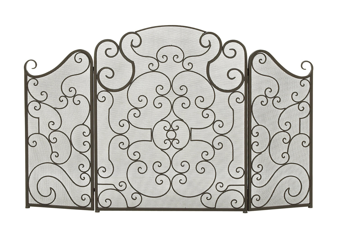 Metal 3 Panel Fireplace Screen Z190195