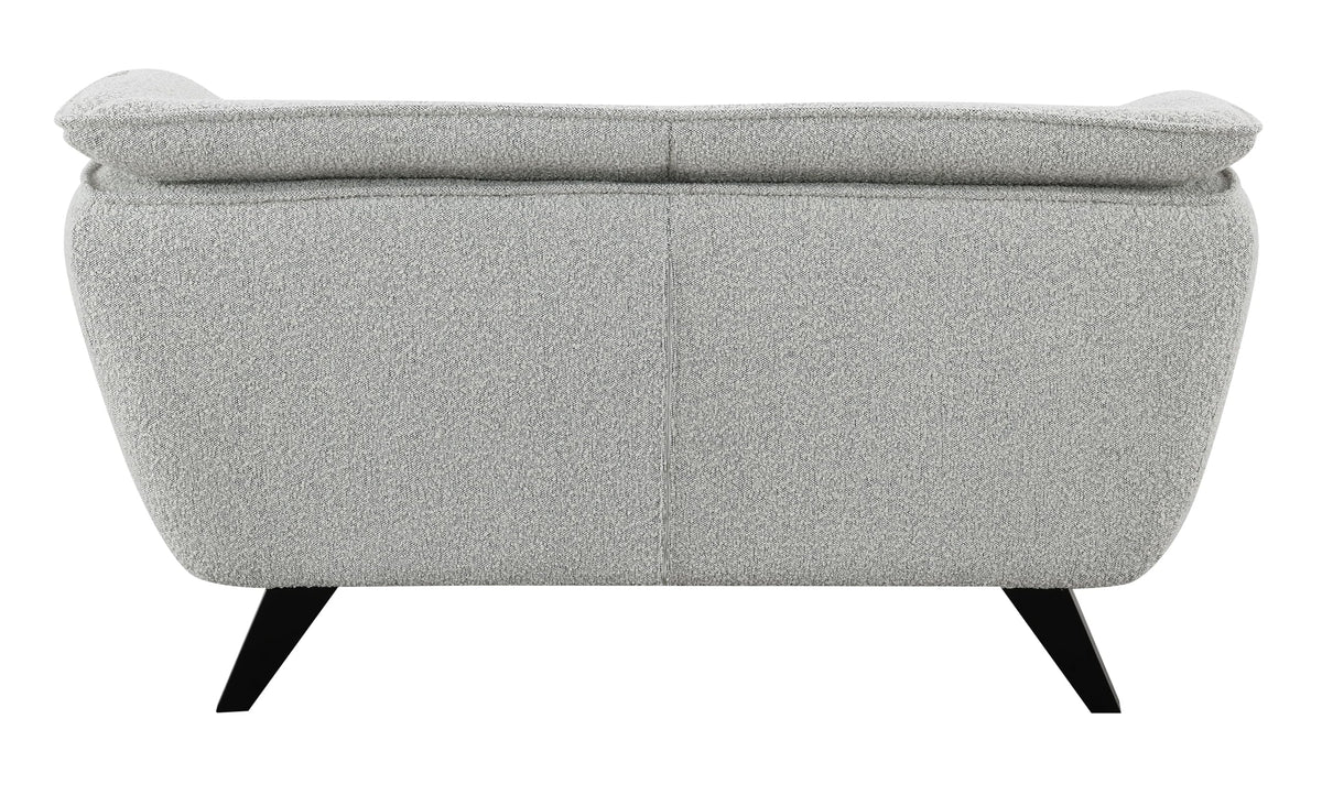 Light Gray Upholstered Loveseat R525041