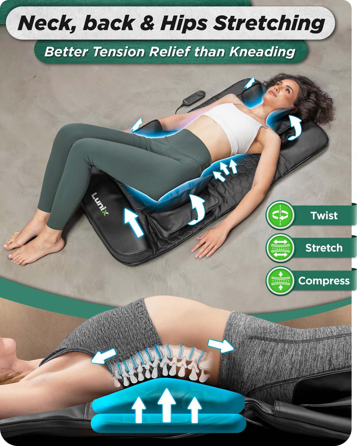 Heated Stretching Mat Massager L534